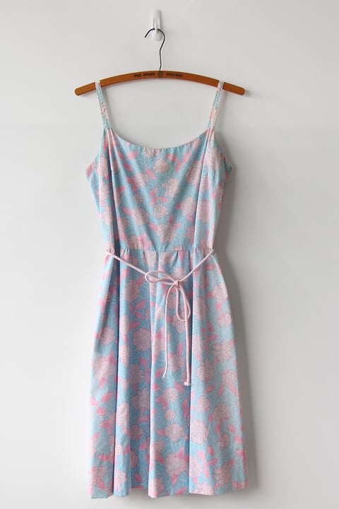 Image of SOLD Pink Flowers Sundress