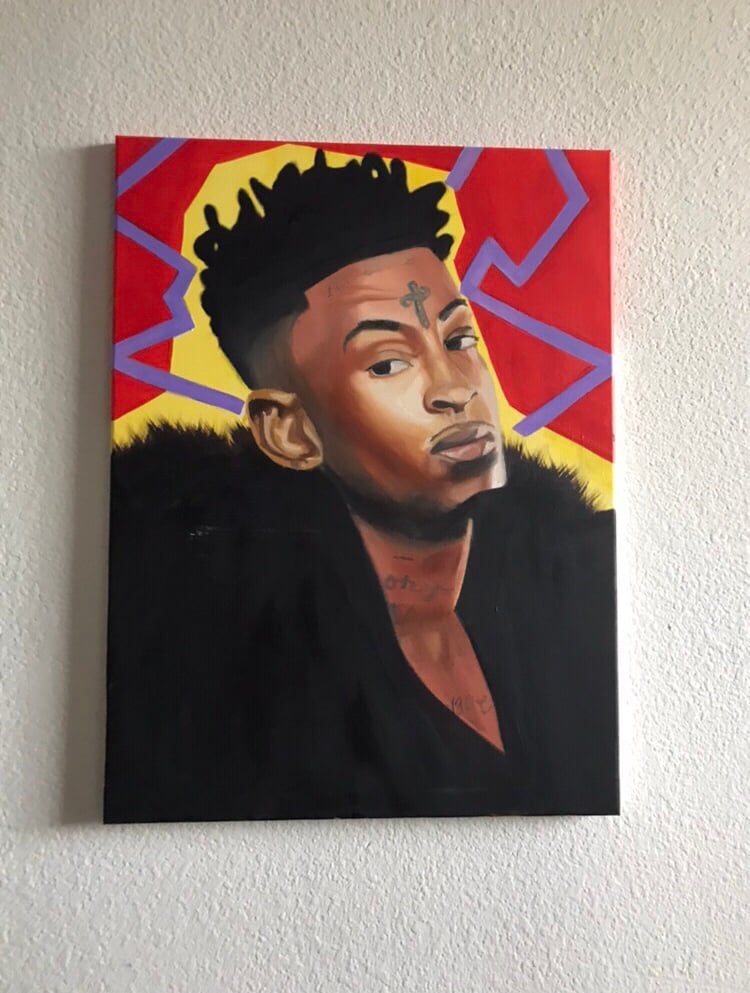 Image of 21 savage print