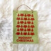 Meowry Christmas Ornament /Mini Banner