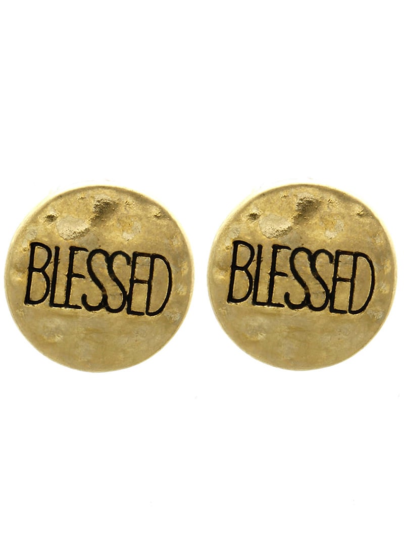 Image of Blessed/Faith/Hope Message Earrings