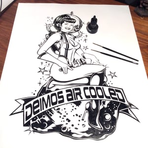Image of PIN-UP DEIMOS - Ink on paper