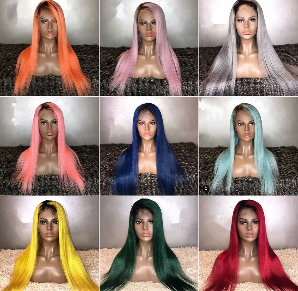 Image of CUSTOM COLOR LACEFRONT WIGS