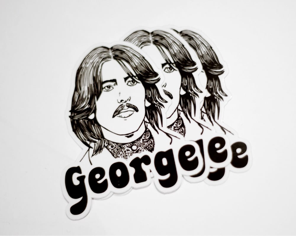 Image of George Harrison Vinyl sticker