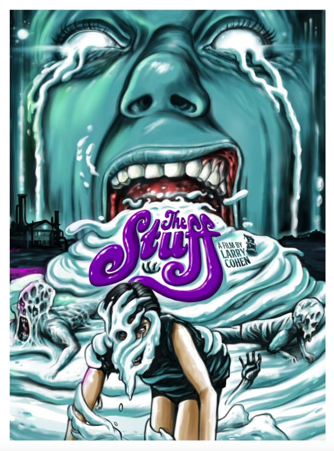 2015 THE STUFF Limited Edition Screen Print by Ghoulish Gary Pullin