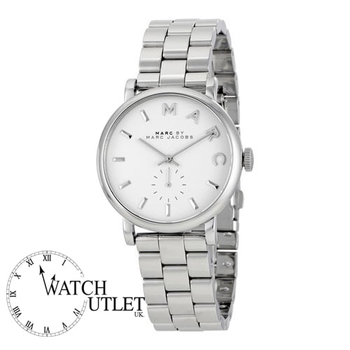 Marc jacobs baker watch silver sale