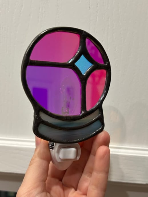 Image of Dichroic Crystal Ball Nightlight (scuffed)