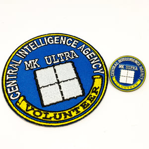 Image of CIA MK Ultra Volunteer Enamel Pin, Patch and Hat
