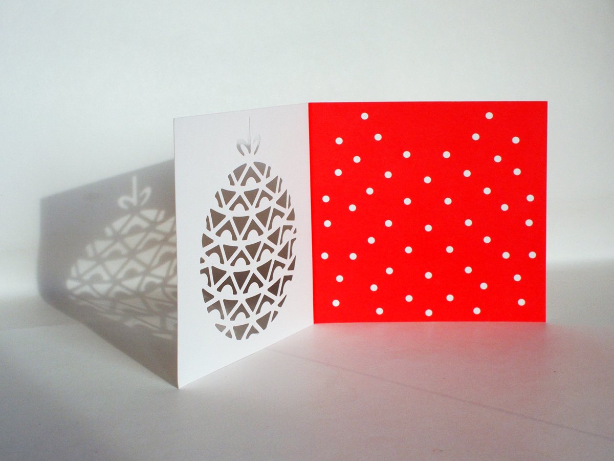 Image of 4 x Christmas Bauble Cards