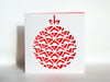 4 x Christmas Bauble Cards