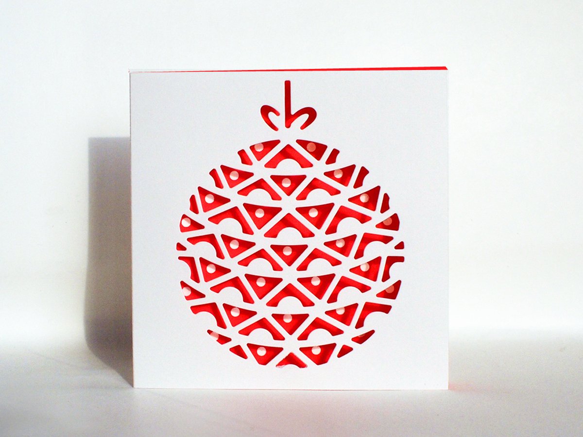 Image of 4 x Christmas Bauble Cards
