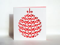 Image 1 of 4 x Christmas Bauble Cards