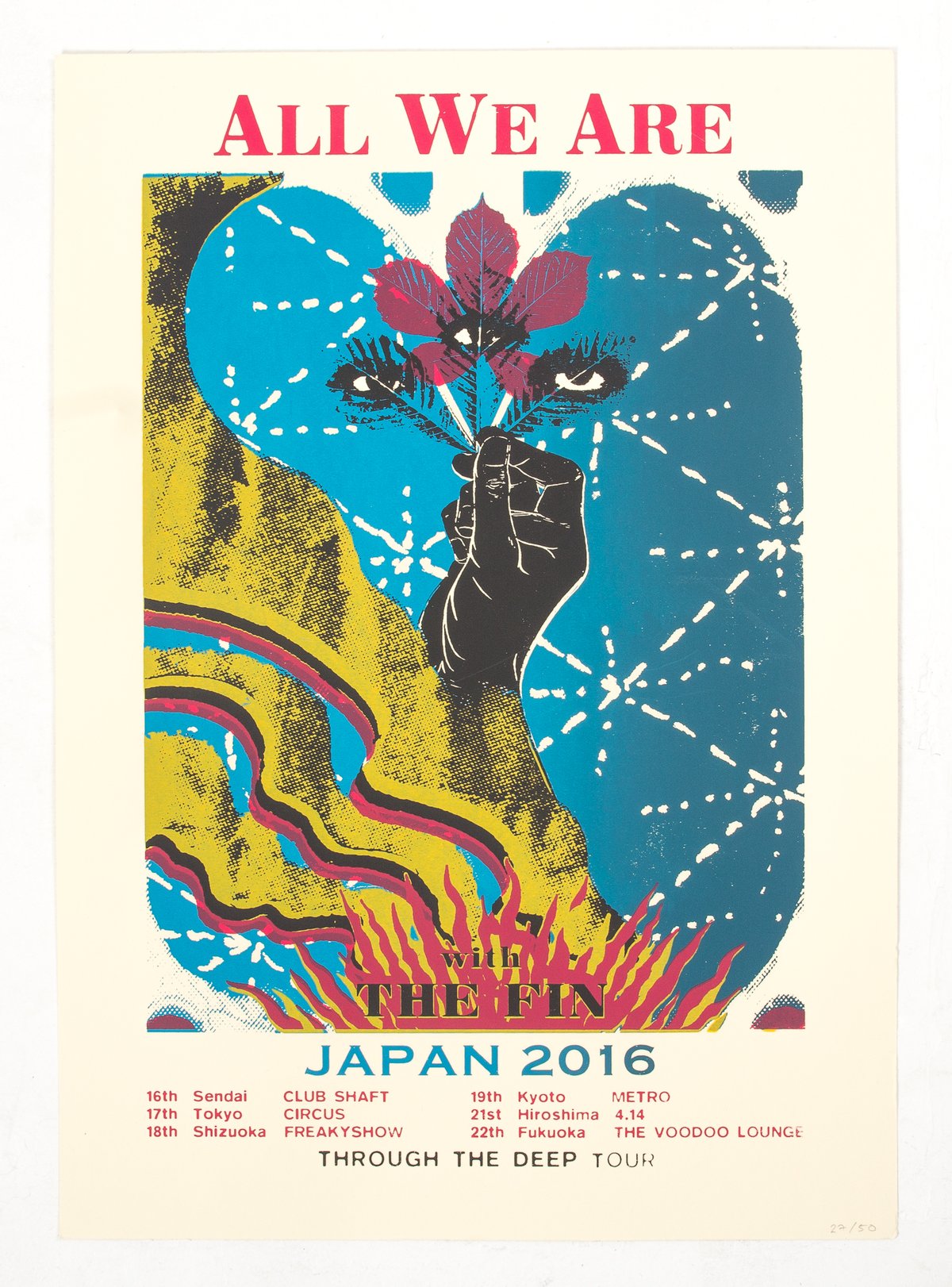 Image of Japan Tour Limited Edition Screen Printed Poster