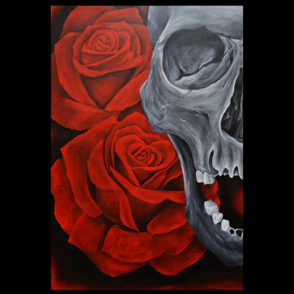 Image of “Skull & Roses” Limited Edition Signed Print