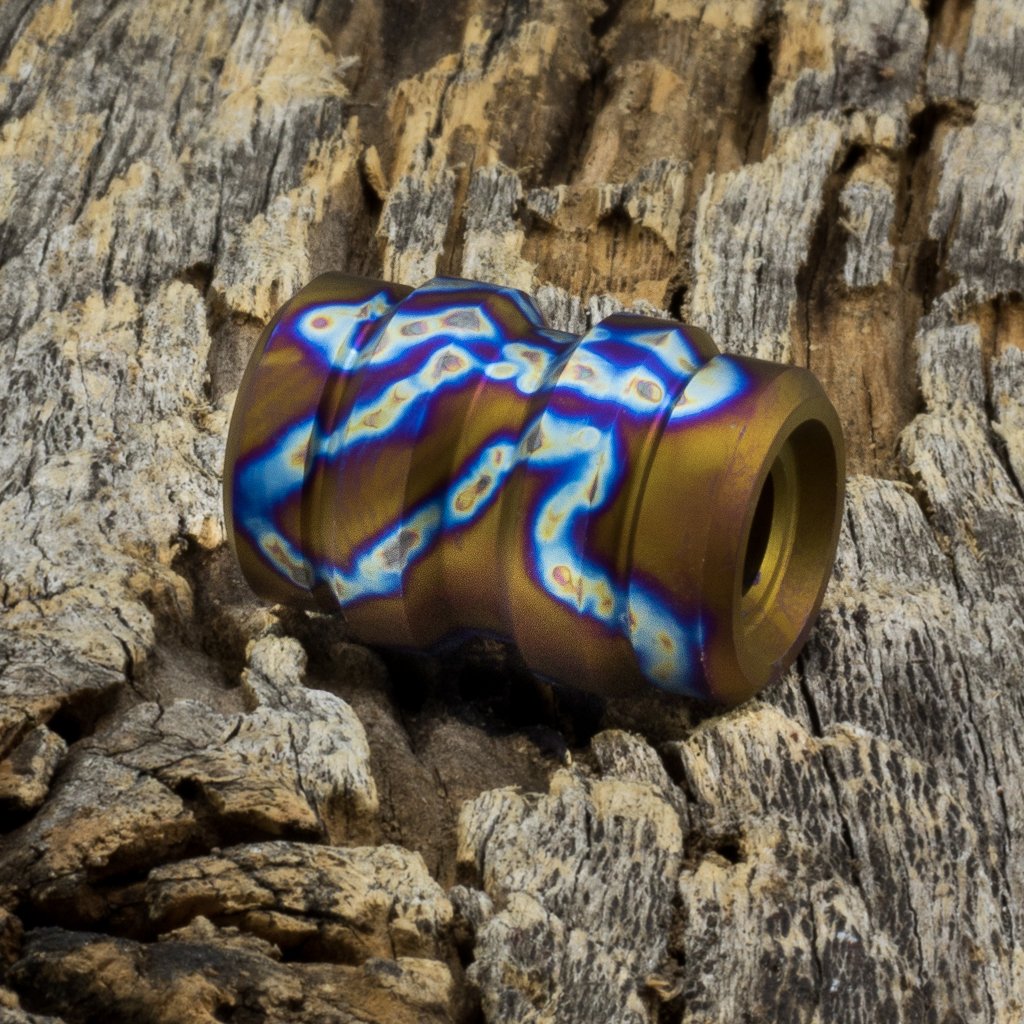 Image of Keg Snail Trail Ti Bead #1