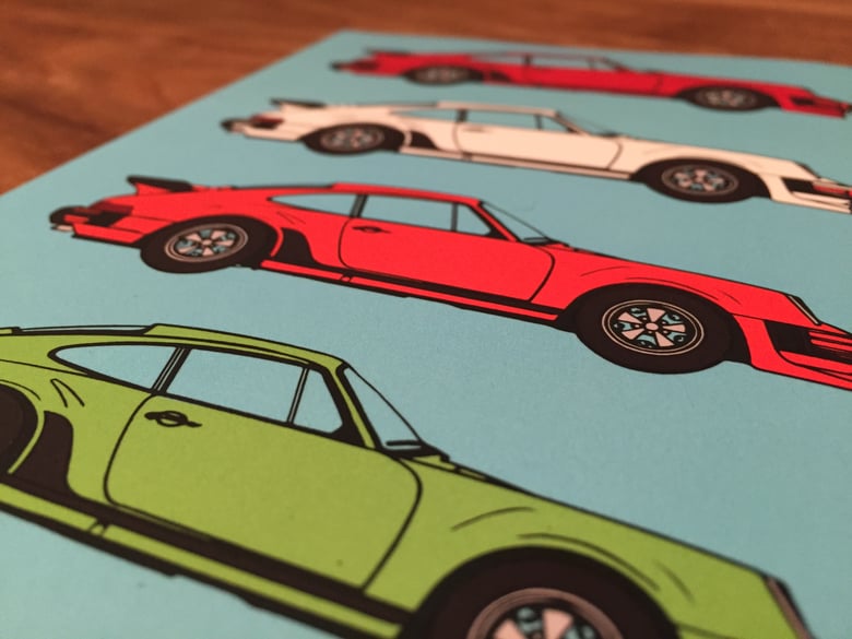 Image of Porsche Pop Art Notebook Sky Blue