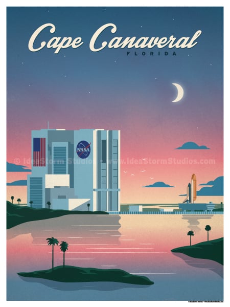 IdeaStorm Studio Store — Cape Canaveral Poster