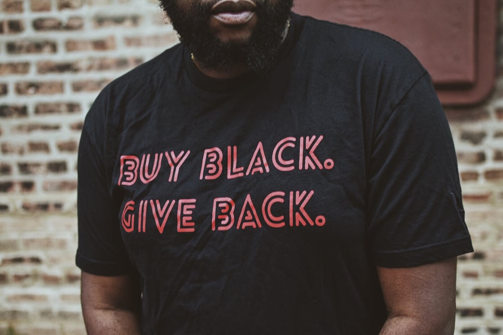 Image of Black/Red Buy Black Tee