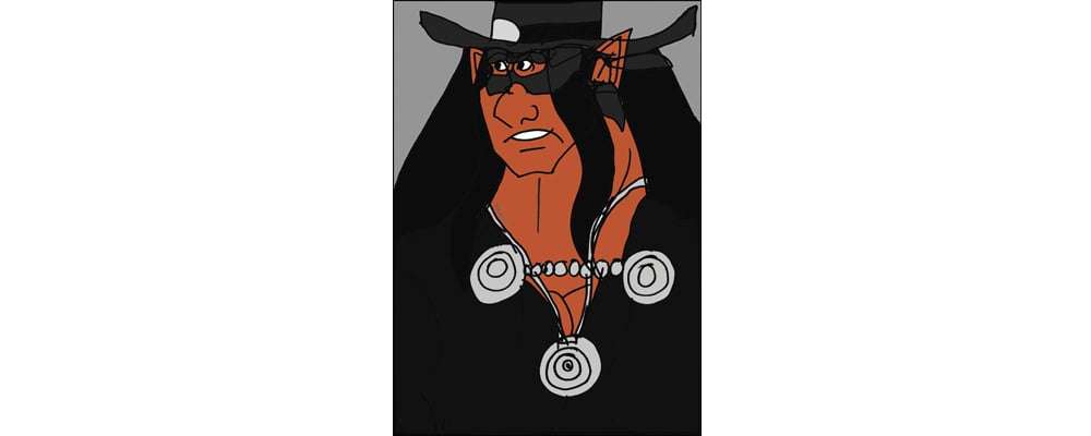 Image of Tanya as Zorro, the Masked Hero