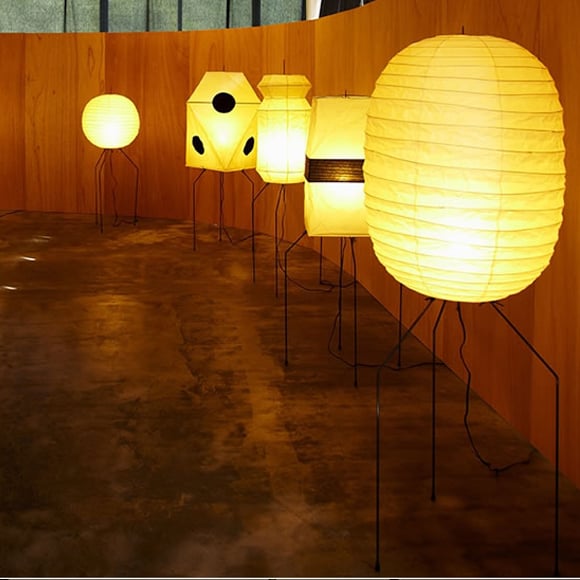 Image of Isamu Noguchi Light Sculpture AKARI UF3-DL