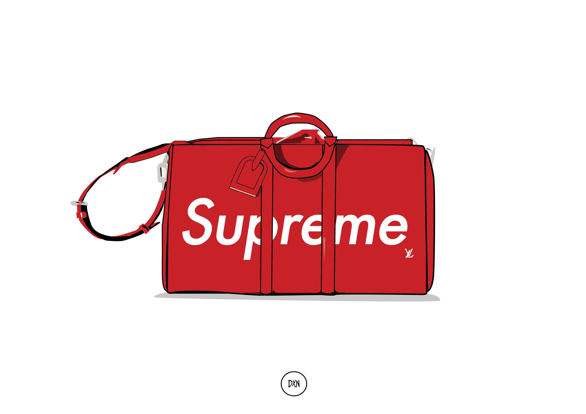 supreme x Louis Vuitton, Bags, Supreme X Louis Vuitton Luggage