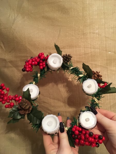 Image of St. Lucia's Day Wreath Headpiece