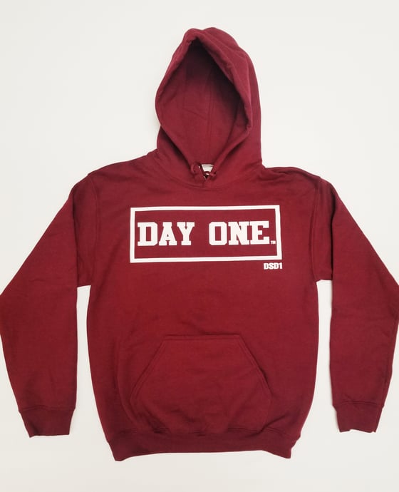 Image of Maroon Day One Hoodie Sweater