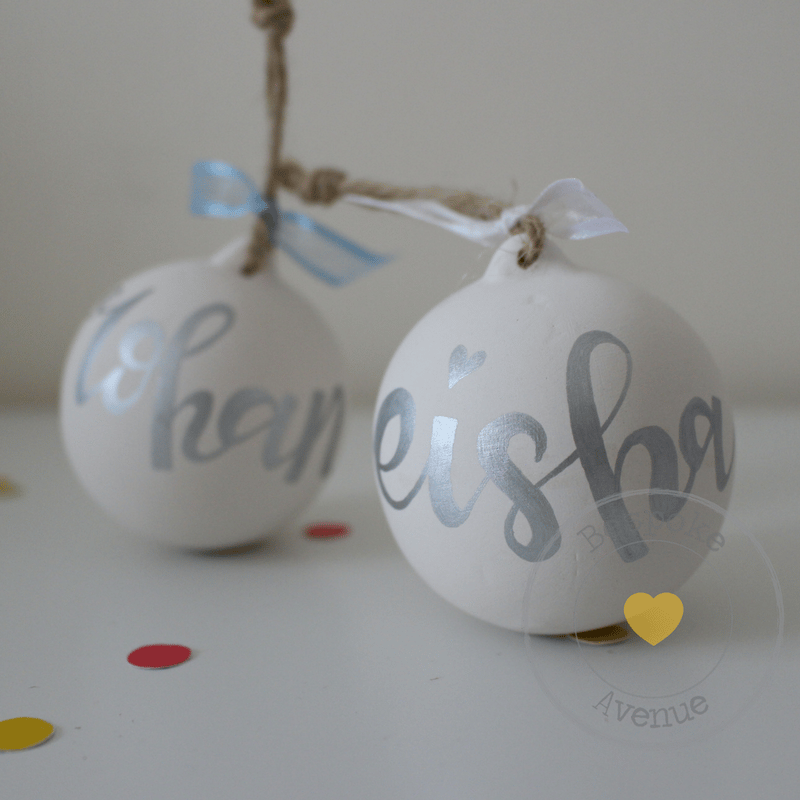 Image of Modern Calligraphy Bauble