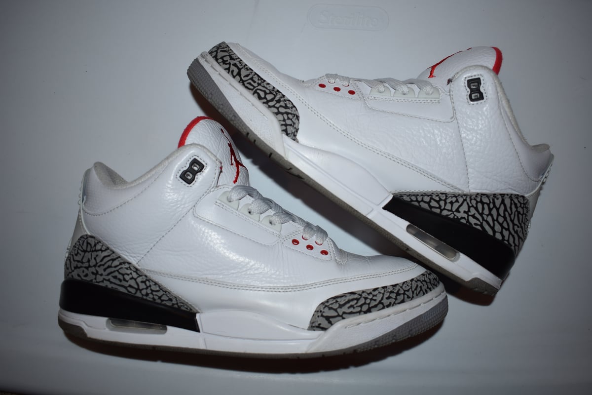 brown and white 3s