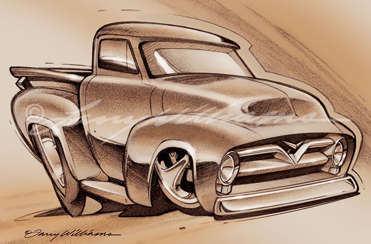 Image of "Shop Truck" Print: 18 x 12"