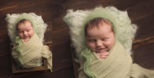 Image of Nest of Curls Blanket - PALE MINT
