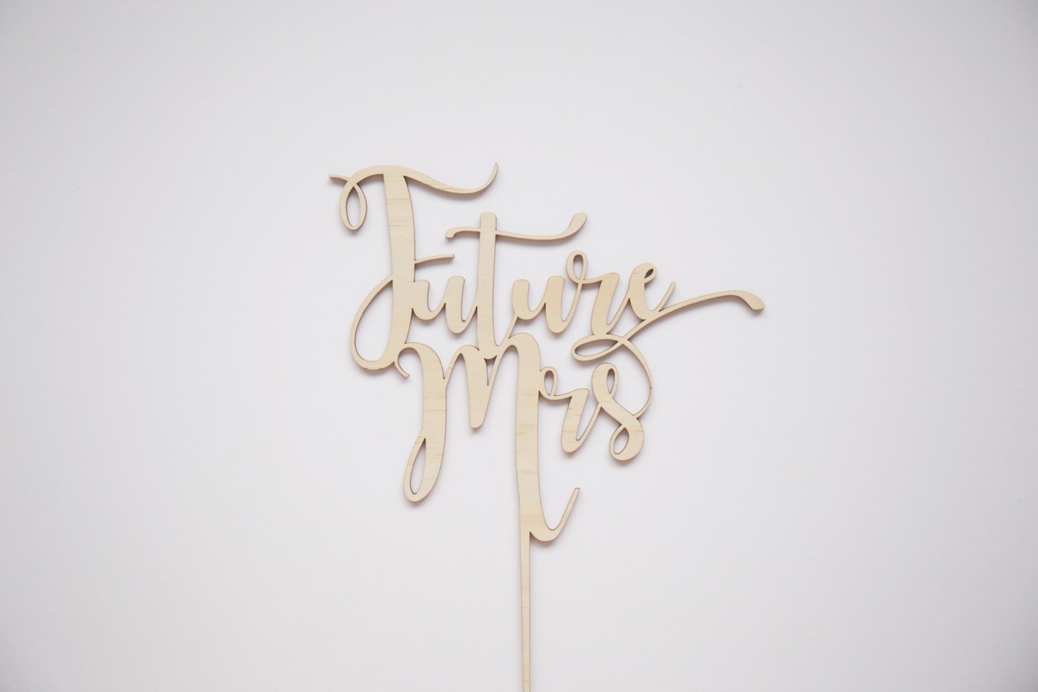 Image of Custom Wood Cake Topper