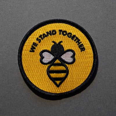 Image of Manchester #WeStandTogether Bee Iron-On Patch