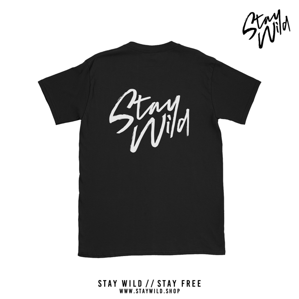 Image of Unisex Stay Wild T-Shirt Black