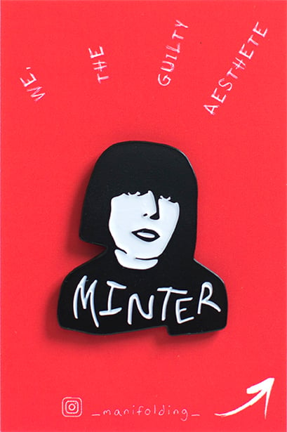 Image of Marilyn Minter Soft Enamel Pin