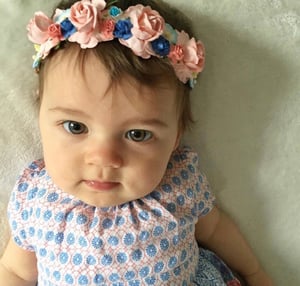 Image of PEACHY PINK BASED HEADBANDS