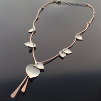 Image 1 of Aspen Rain Necklace, Rose or Yellow Gold Filled & Sterling