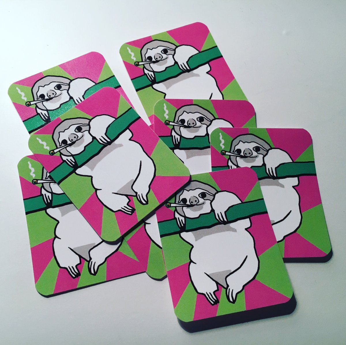Image of Sammy the Stoner Sloth Stickers!