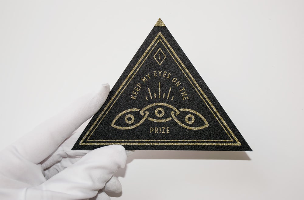 Image of Eyes on the Prize Felt Patch