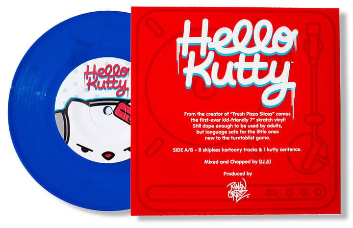 Image of Hello Kutty - Roman Cortez 7" Blue Vinyl