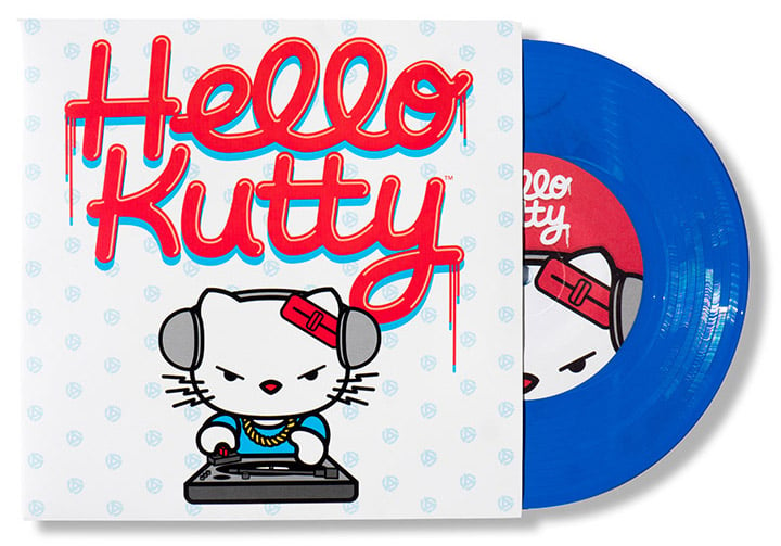 Image of Hello Kutty - Roman Cortez 7" Blue Vinyl