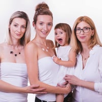 Image 1 of Náhrdelník Ptáčci - zlaté, stříbrné zrcadlo