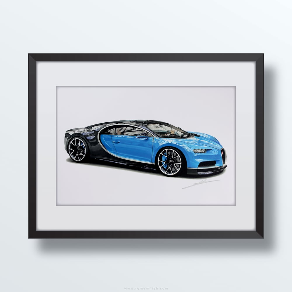 Image of Bugatti Chiron Original Artwork