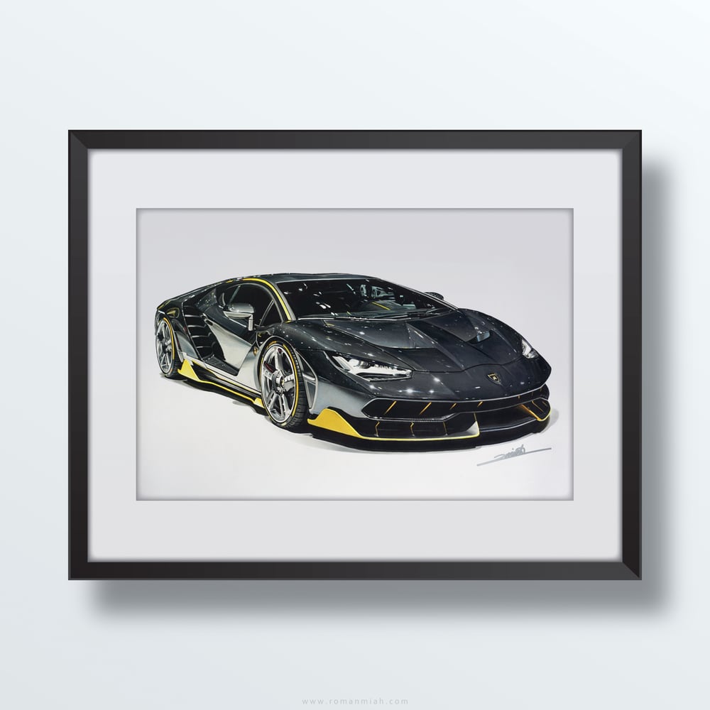 Image of Lamborghini Centenario Original Artwork