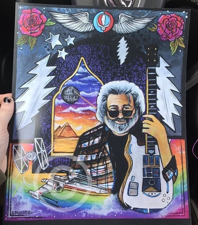 Death Star Crashes 2017 50/50 PRINT