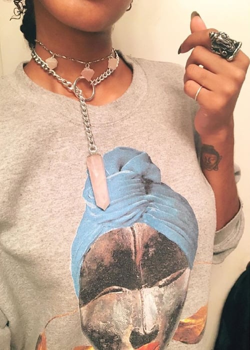 Image of ROSES II • THIN • Rose Quartz Lariat