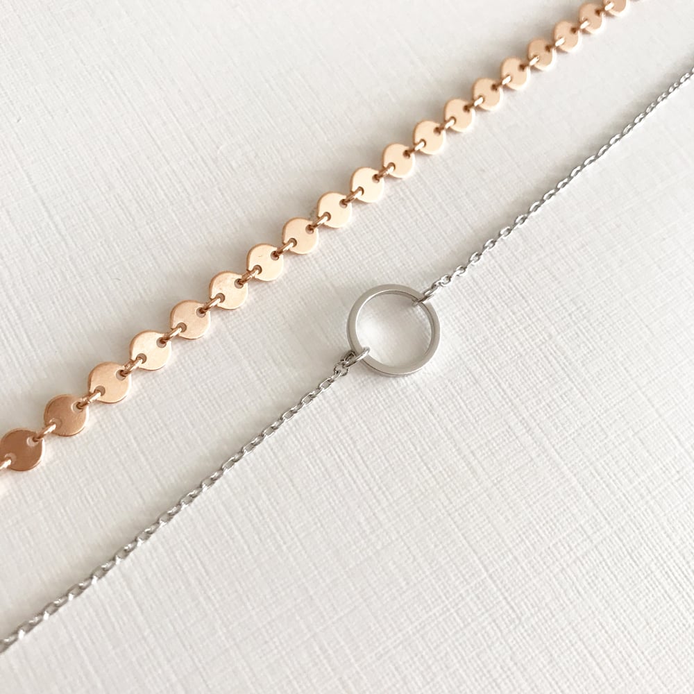 Image of Dottie Choker (sterling and filled)