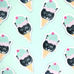 Image of gee whiskers series: cat magnets