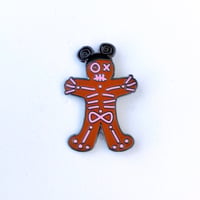 Image 2 of Skeleton Gingerbread Man Pin