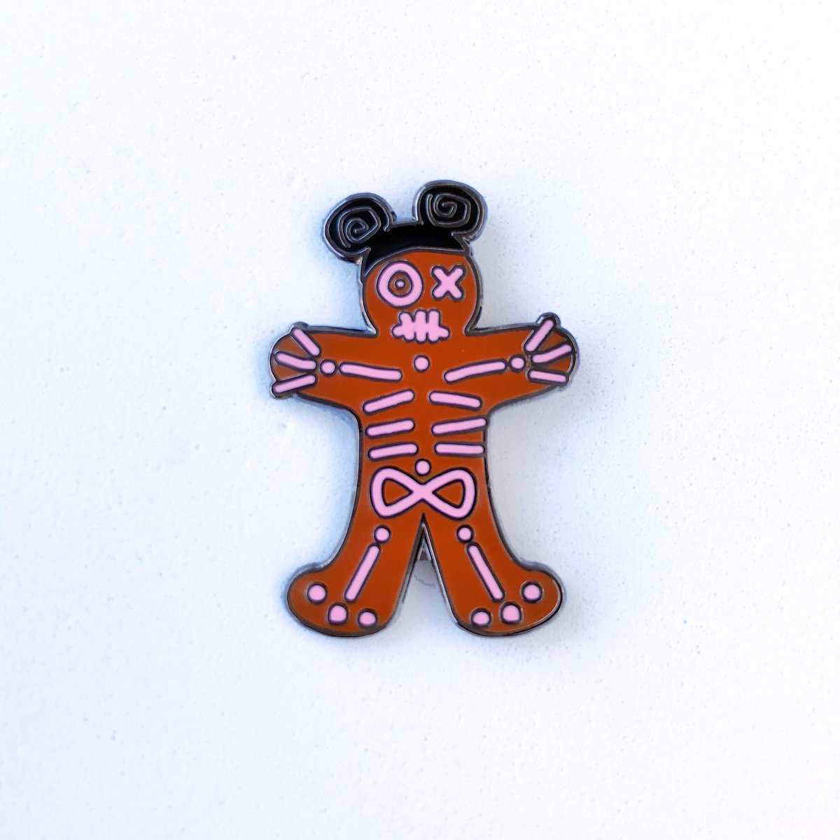 Image of Skeleton Gingerbread Man Pin