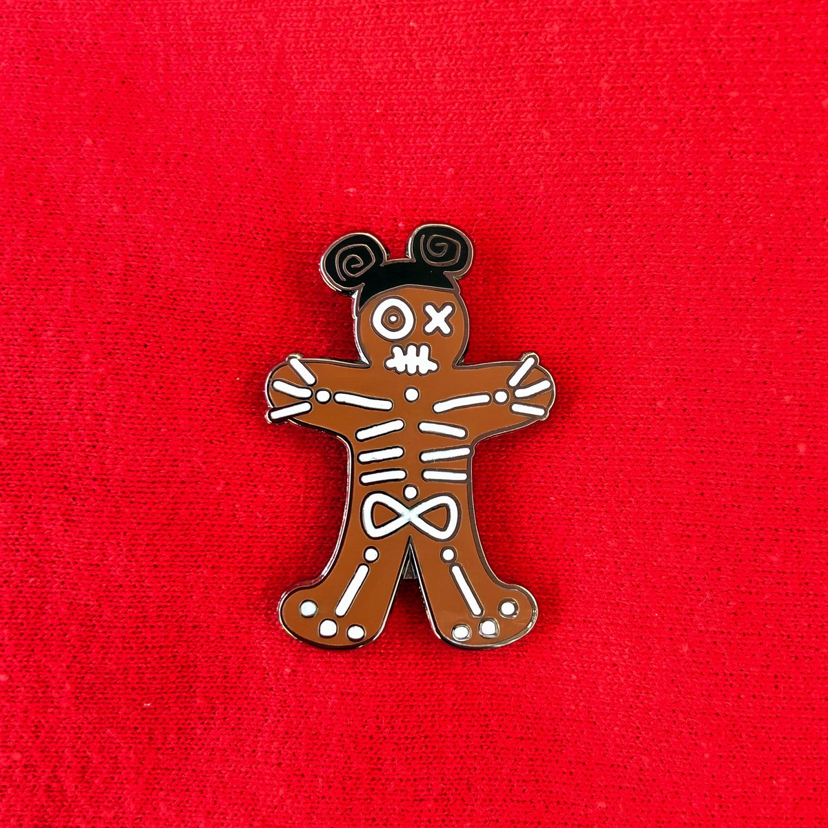 Image of Skeleton Gingerbread Man Pin